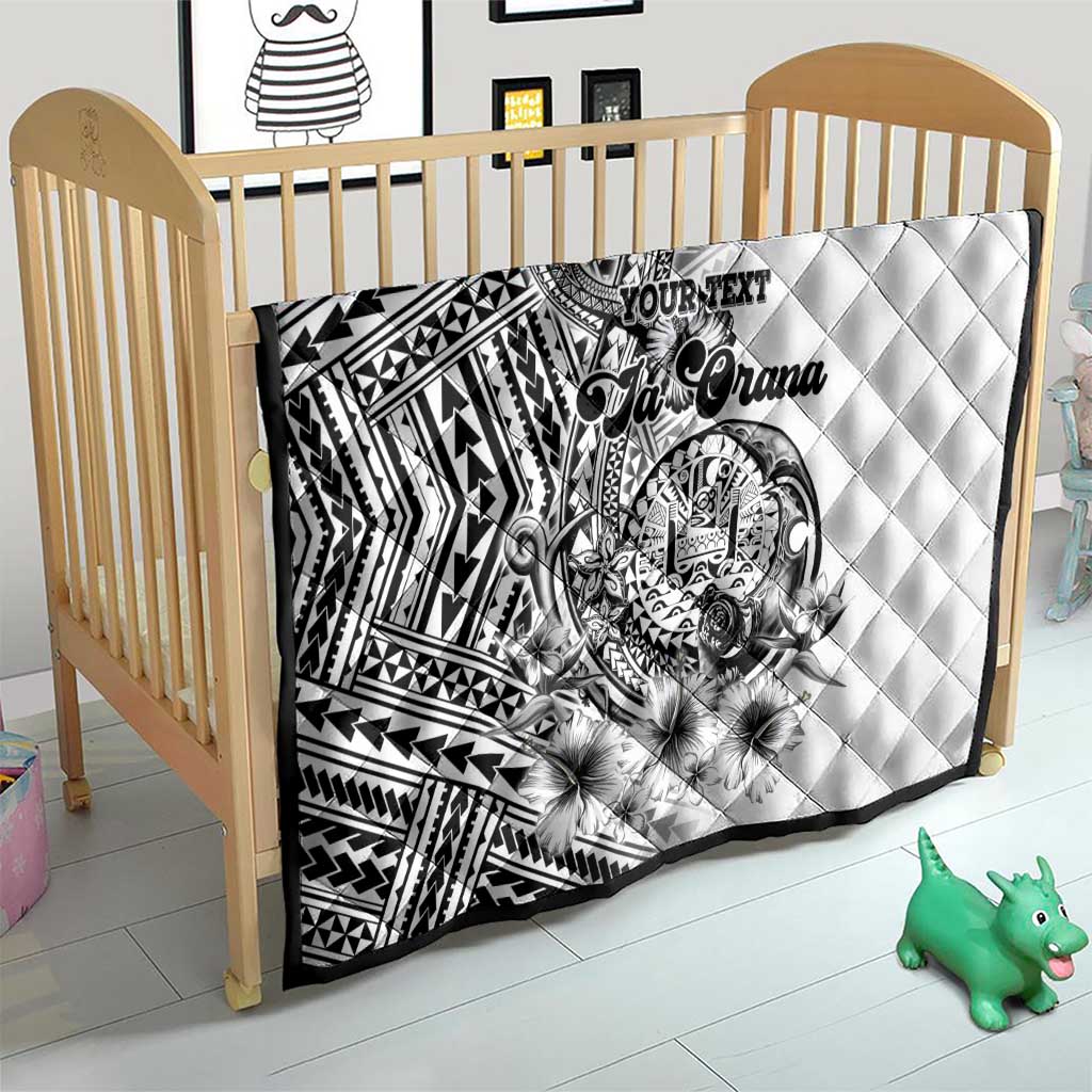 Ia Orana Tahiti Personalised Quilt French Polynesia Hook Tattoo Special White Color LT9