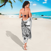 Ia Orana Tahiti Personalised Sarong French Polynesia Hook Tattoo Special White Color LT9