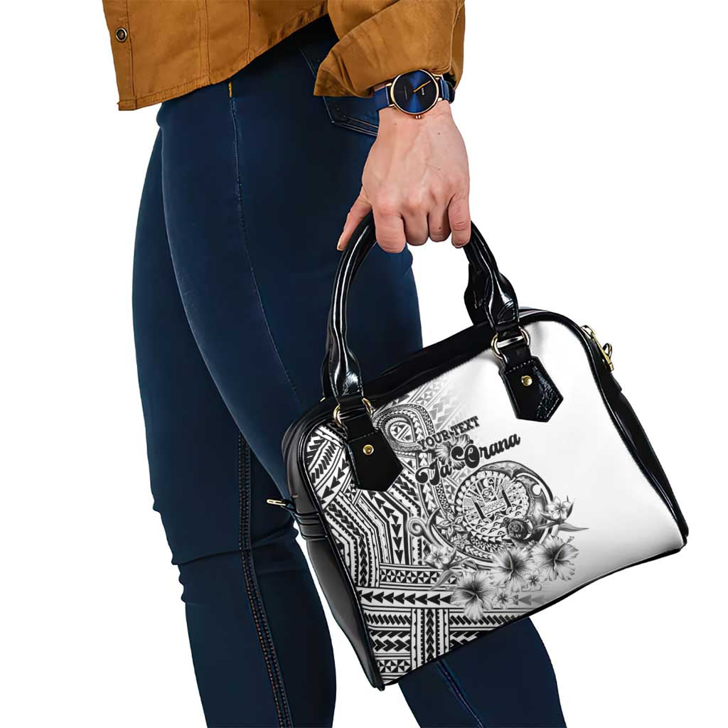 Ia Orana Tahiti Personalised Shoulder Handbag French Polynesia Hook Tattoo Special White Color LT9