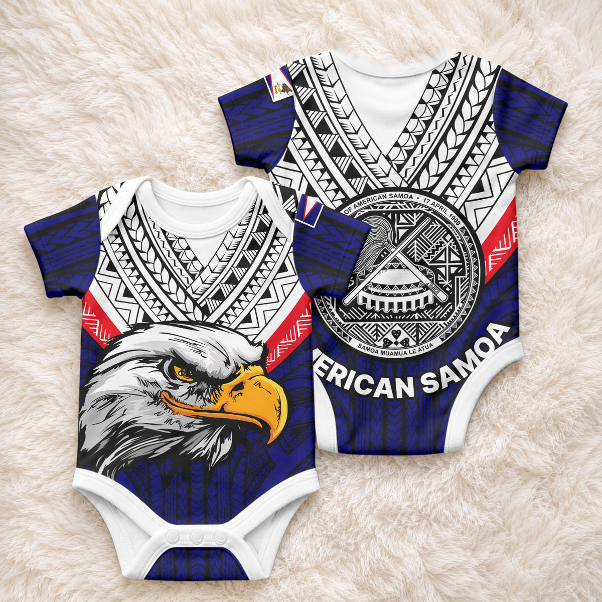 American Samoa Independence Day Baby Onesie Simple Style LT9 - Polynesian Pride