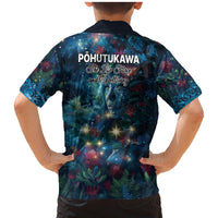New Zealand Matariki Pohutukawa Family Matching Mermaid Dress and Hawaiian Shirt Te Mauri te Ora LT9 - Polynesian Pride