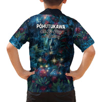New Zealand Matariki Pohutukawa Family Matching Puletasi and Hawaiian Shirt Te Mauri te Ora LT9 - Polynesian Pride