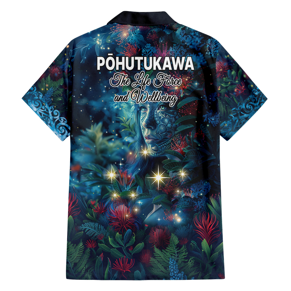 New Zealand Matariki Pohutukawa Family Matching Tank Maxi Dress and Hawaiian Shirt Te Mauri te Ora LT9 - Polynesian Pride