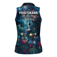 New Zealand Matariki Pohutukawa Women Sleeveless Polo Shirt Te Mauri te Ora