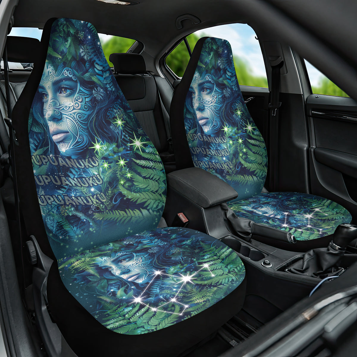 New Zealand Matariki Tupuanuku Car Seat Cover Te W o te Hauhake LT9 One Size Art - Polynesian Pride
