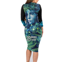 New Zealand Matariki Tupuanuku Family Matching Long Sleeve Bodycon Dress and Hawaiian Shirt Te W o te Hauhake LT9 - Polynesian Pride