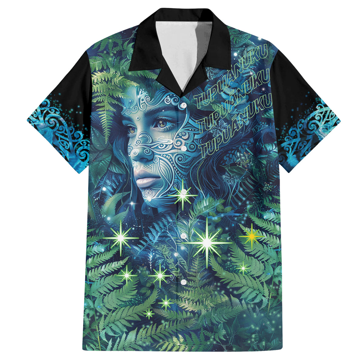 New Zealand Matariki Tupuanuku Family Matching Puletasi and Hawaiian Shirt Te W o te Hauhake LT9 Dad's Shirt - Short Sleeve Art - Polynesian Pride