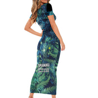New Zealand Matariki Tupuanuku Family Matching Short Sleeve Bodycon Dress and Hawaiian Shirt Te W o te Hauhake LT9 - Polynesian Pride