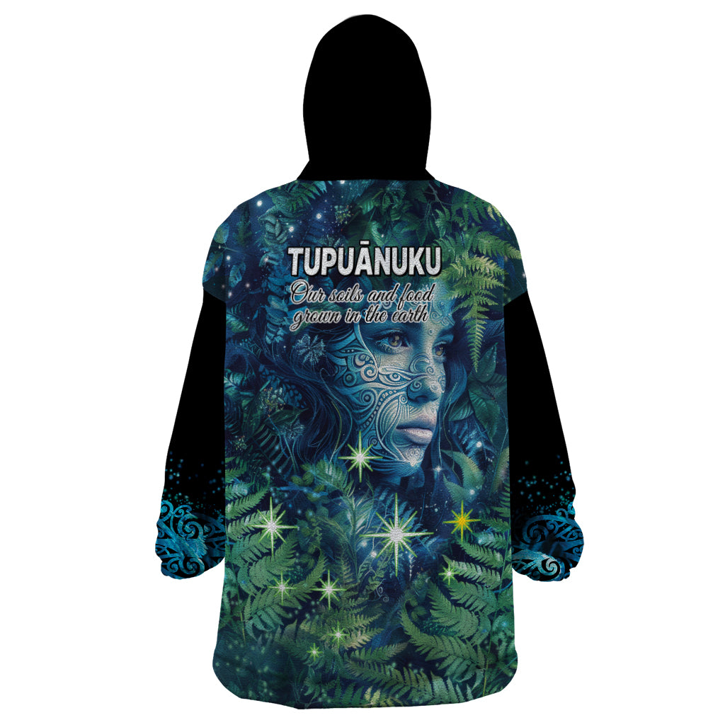 New Zealand Matariki Tupuanuku Wearable Blanket Hoodie Te W o te Hauhake LT9 - Polynesian Pride