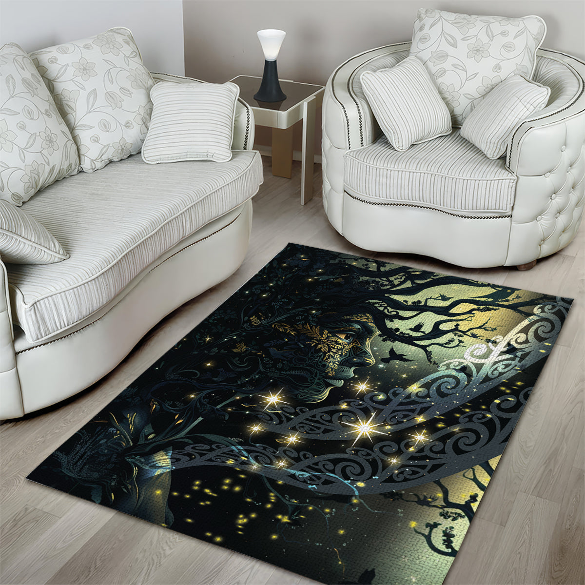 New Zealand Matariki Tupuarangi Area Rug Ngā Kai o te Rangi