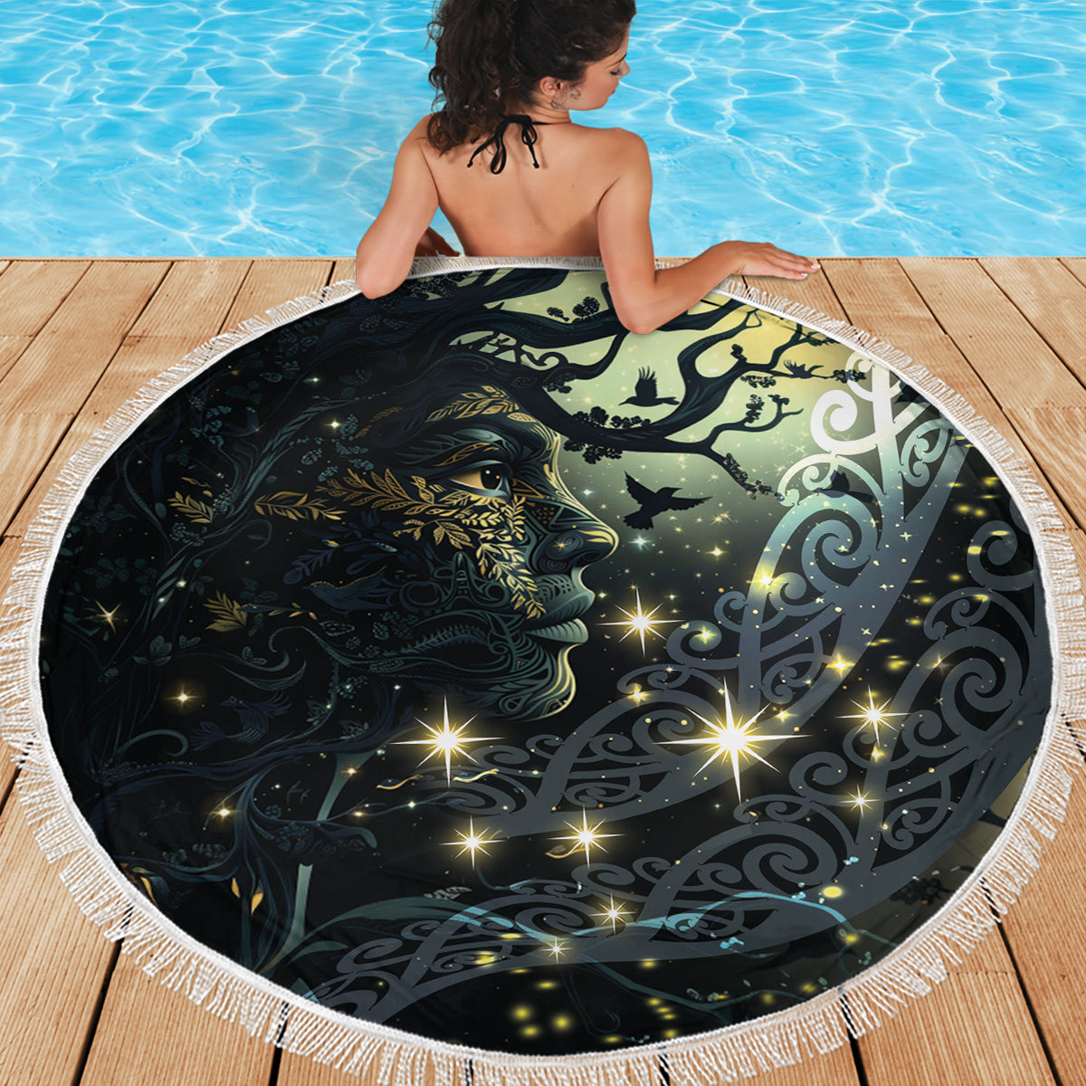 New Zealand Matariki Tupuarangi Beach Blanket Ng Kai o te Rangi LT9 - Polynesian Pride
