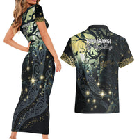 New Zealand Matariki Tupuarangi Couples Matching Short Sleeve Bodycon Dress and Hawaiian Shirt Ng Kai o te Rangi LT9 - Polynesian Pride