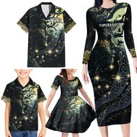 New Zealand Matariki Tupuarangi Family Matching Long Sleeve Bodycon Dress and Hawaiian Shirt Ng Kai o te Rangi LT9 - Polynesian Pride