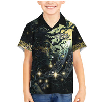 New Zealand Matariki Tupuarangi Family Matching Mermaid Dress and Hawaiian Shirt Ng Kai o te Rangi LT9 Son's Shirt Art - Polynesian Pride