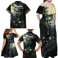 New Zealand Matariki Tupuarangi Family Matching Off Shoulder Maxi Dress and Hawaiian Shirt Ng Kai o te Rangi LT9 - Polynesian Pride