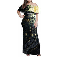 New Zealand Matariki Tupuarangi Family Matching Off Shoulder Maxi Dress and Hawaiian Shirt Ng Kai o te Rangi LT9 Mom's Dress Art - Polynesian Pride