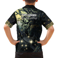 New Zealand Matariki Tupuarangi Family Matching Short Sleeve Bodycon Dress and Hawaiian Shirt Ng Kai o te Rangi LT9 - Polynesian Pride