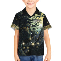 New Zealand Matariki Tupuarangi Family Matching Summer Maxi Dress and Hawaiian Shirt Ng Kai o te Rangi LT9 Son's Shirt Art - Polynesian Pride