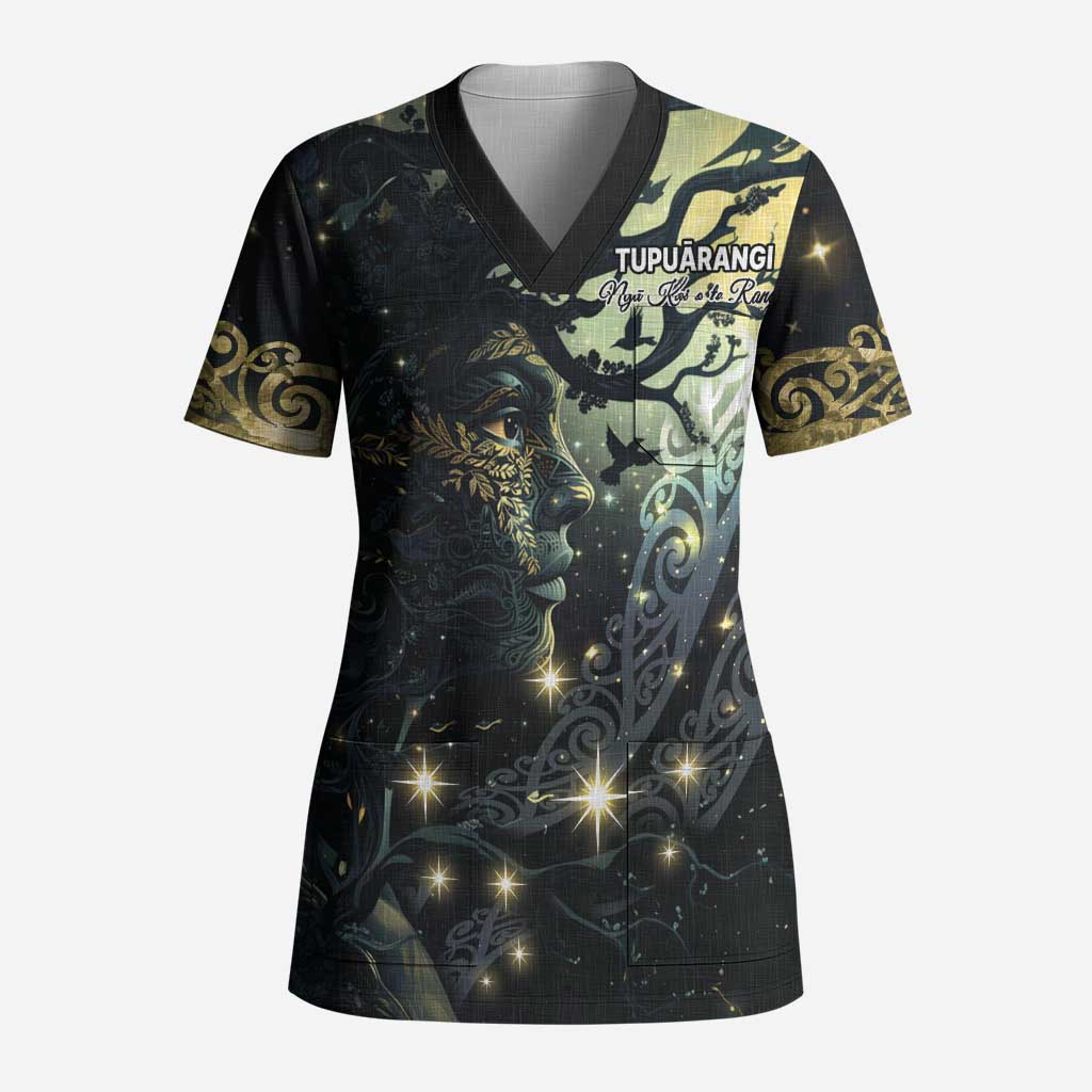 New Zealand Matariki Tupuarangi Scrub Top Ng Kai o te Rangi - Polynesian Pride