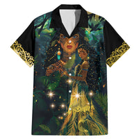 New Zealand Matariki Family Matching Mermaid Dress and Hawaiian Shirt Rongo Mori Wellbeing and Good Luck LT9 Dad's Shirt - Short Sleeve Art - Polynesian Pride