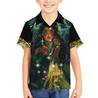 New Zealand Matariki Family Matching Tank Maxi Dress and Hawaiian Shirt Rongo Mori Wellbeing and Good Luck LT9 Son's Shirt Art - Polynesian Pride
