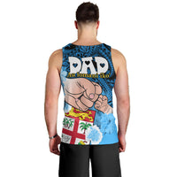 Dads Day Fiji Men Tank Top Dad Au Lomani Iko - Polynesian Flowers Tribal LT9 - Polynesian Pride