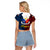 Polynesian Philippines Raglan Cropped T Shirt Pilipinas Flag Style for 125th Independence Anniversary Black LT9 - Polynesian Pride