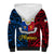 125th Independence Anniversary Philippines Sherpa Hoodie Polynesian Pilipinas Flag Style - Black LT9 - Polynesian Pride