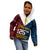 Personalised 125th Independence Anniversary Philippines Kid Hoodie Polynesian Pilipinas Flag Style - Black LT9 - Polynesian Pride