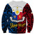 Personalised 125th Independence Anniversary Philippines Sweatshirt Polynesian Pilipinas Flag Style - Black LT9 - Polynesian Pride