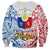 125th Independence Anniversary Philippines Sweatshirt Polynesian Pilipinas Flag Style - White LT9 - Polynesian Pride