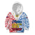 Personalised 125th Independence Anniversary Philippines Kid Hoodie Polynesian Pilipinas Flag Style - White LT9 Zip Hoodie White - Polynesian Pride