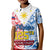 Personalised 125th Independence Anniversary Philippines Kid Polo Shirt Polynesian Pilipinas Flag Style - White LT9 Kid White - Polynesian Pride
