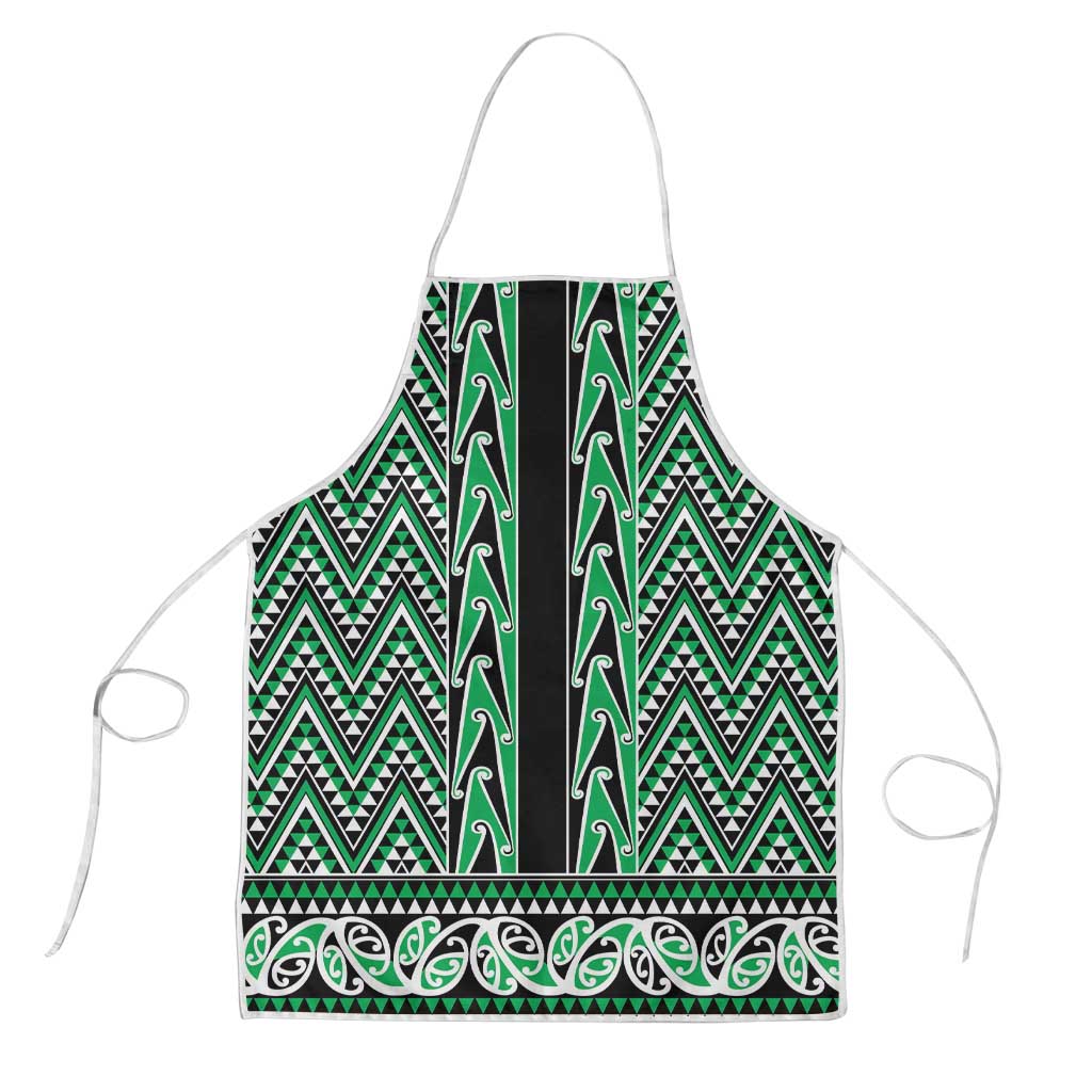New Zealand Maori Niho Taniwha Apron Kakariki Mangopare and Puhoro Pattern - Polynesian Pride