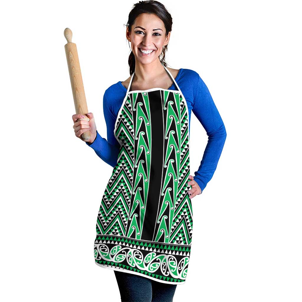New Zealand Maori Niho Taniwha Apron Kakariki Mangopare and Puhoro Pattern LT9 - Polynesian Pride