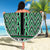 New Zealand Maori Niho Taniwha Beach Blanket Kakariki Mangopare and Puhoro Pattern