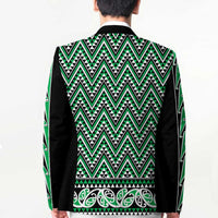 New Zealand Maori Niho Taniwha Blazer Kakariki Mangopare and Puhoro Pattern LT9 - Polynesian Pride