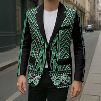 New Zealand Maori Niho Taniwha Blazer Kakariki Mangopare and Puhoro Pattern LT9 - Polynesian Pride