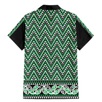New Zealand Maori Niho Taniwha Family Matching Mermaid Dress and Hawaiian Shirt Kakariki Mangopare and Puhoro Pattern LT9 - Polynesian Pride