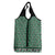 New Zealand Maori Niho Taniwha Grocery Bag Kakariki Mangopare and Puhoro Pattern