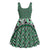 New Zealand Maori Niho Taniwha Midi Dress Kakariki Mangopare and Puhoro Pattern - Polynesian Pride