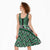 New Zealand Maori Niho Taniwha Midi Dress Kakariki Mangopare and Puhoro Pattern - Polynesian Pride