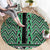 New Zealand Maori Niho Taniwha Round Carpet Kakariki Mangopare and Puhoro Pattern