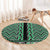New Zealand Maori Niho Taniwha Round Carpet Kakariki Mangopare and Puhoro Pattern