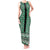 New Zealand Maori Niho Taniwha Tank Maxi Dress Kakariki Mangopare and Puhoro Pattern