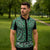 New Zealand Maori Niho Taniwha Zipper Polo Shirt Kakariki Mangopare and Puhoro Pattern - Polynesian Pride