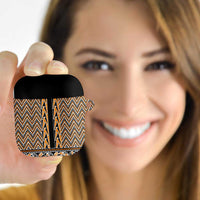 New Zealand Maori Niho Taniwha AirPods Case Karaka Mangopare and Puhoro Pattern - Polynesian Pride
