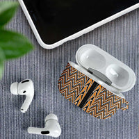 New Zealand Maori Niho Taniwha AirPods Case Karaka Mangopare and Puhoro Pattern - Polynesian Pride