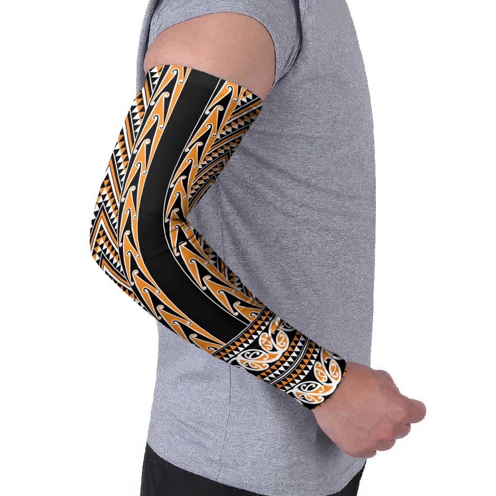 New Zealand Maori Niho Taniwha Arm Sleeves Karaka Mangopare and Puhoro Pattern LT9 - Polynesian Pride