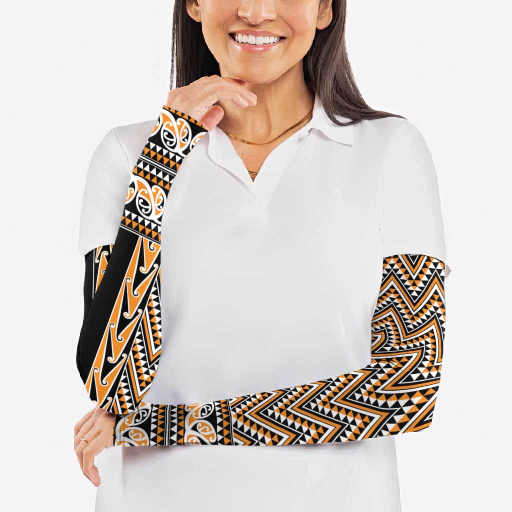 New Zealand Maori Niho Taniwha Arm Sleeves Karaka Mangopare and Puhoro Pattern LT9 - Polynesian Pride